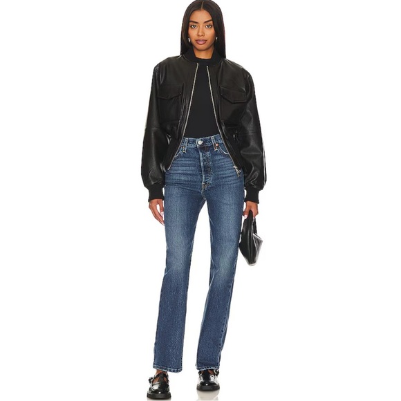 Levi’s Ribcage Full Length Jean – Valley View – Dark Wash – 26x32 – NWT - Picture 1 of 5